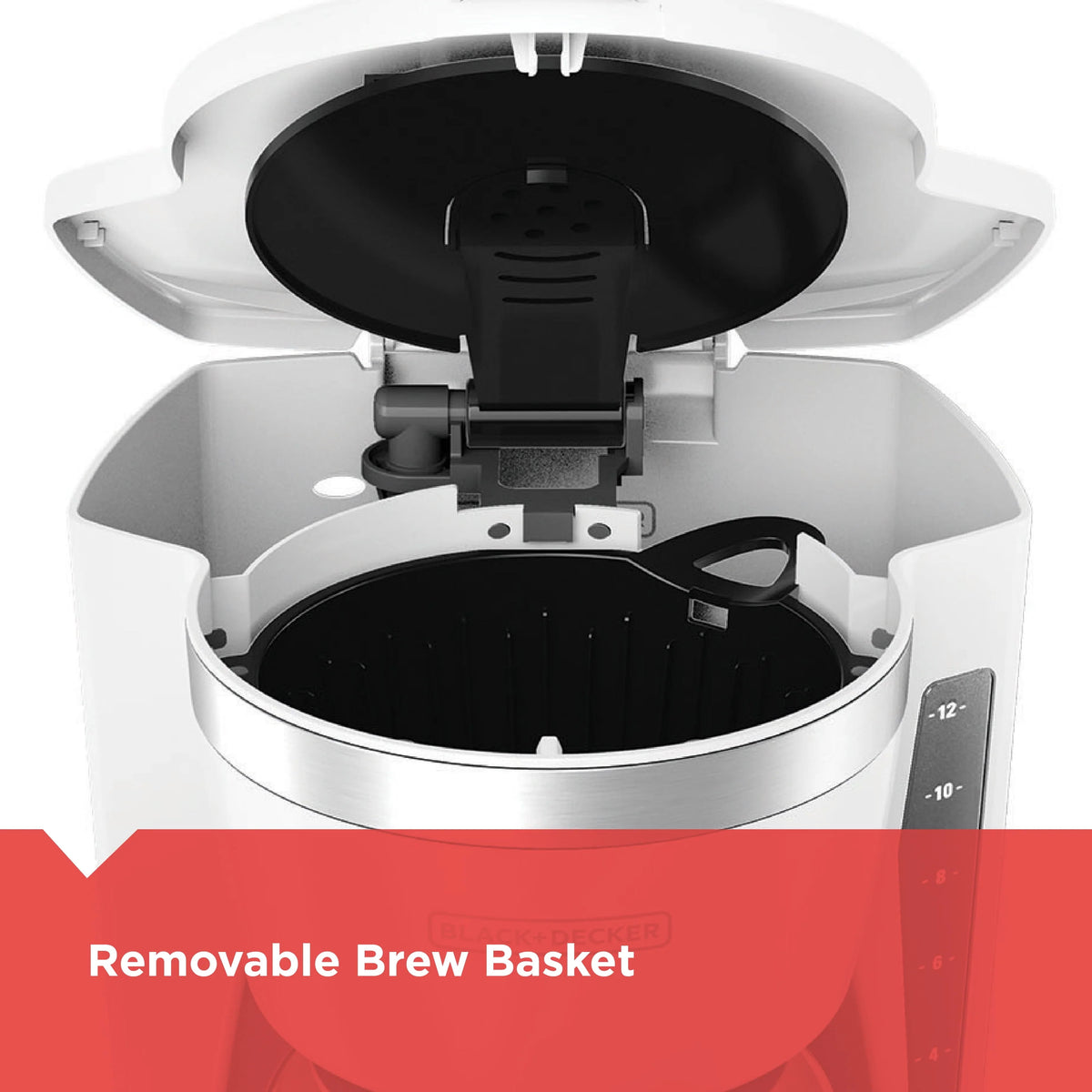 White 12-Cup Programmable Coffeemaker X316931