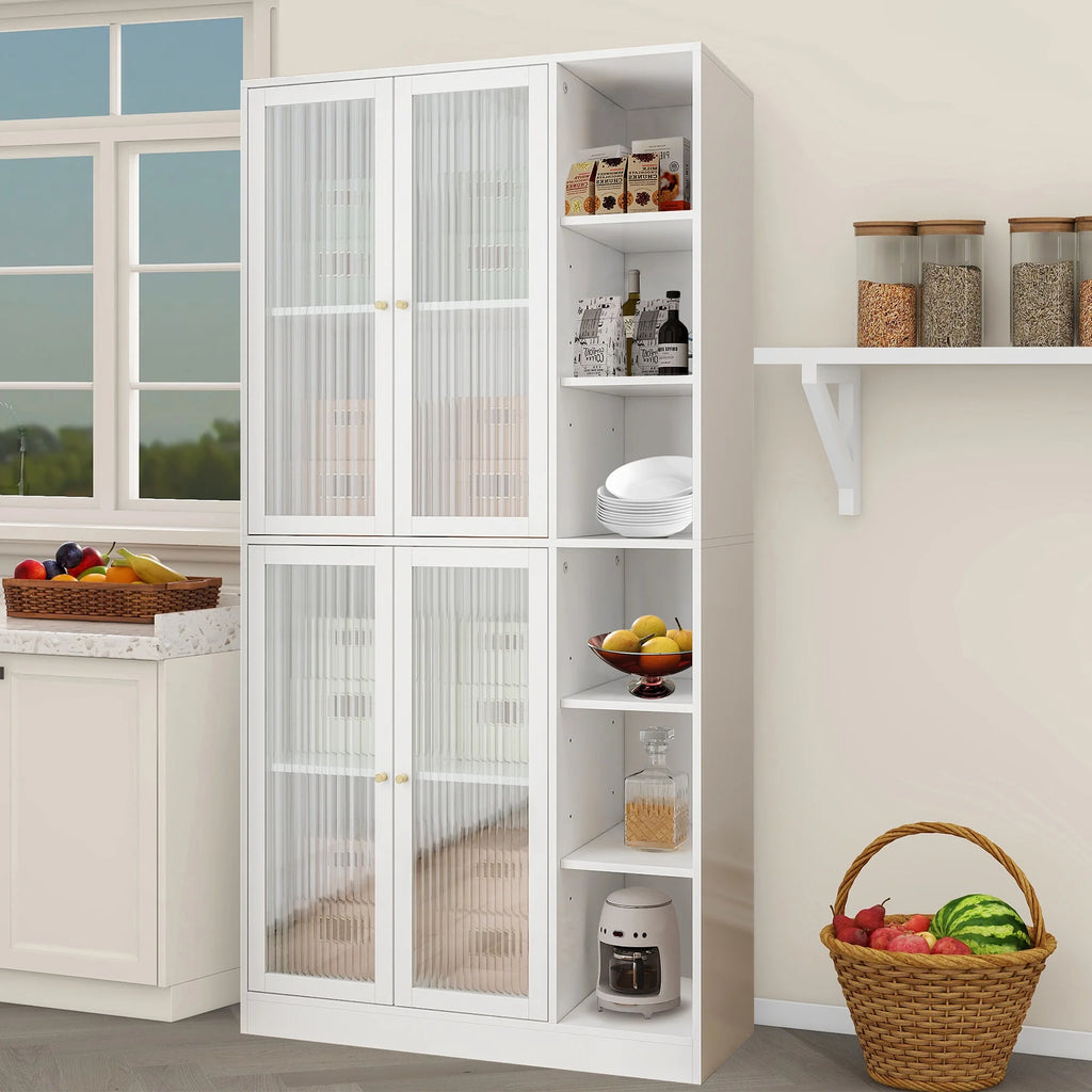 White Kitchen Storage Cabinet L3949