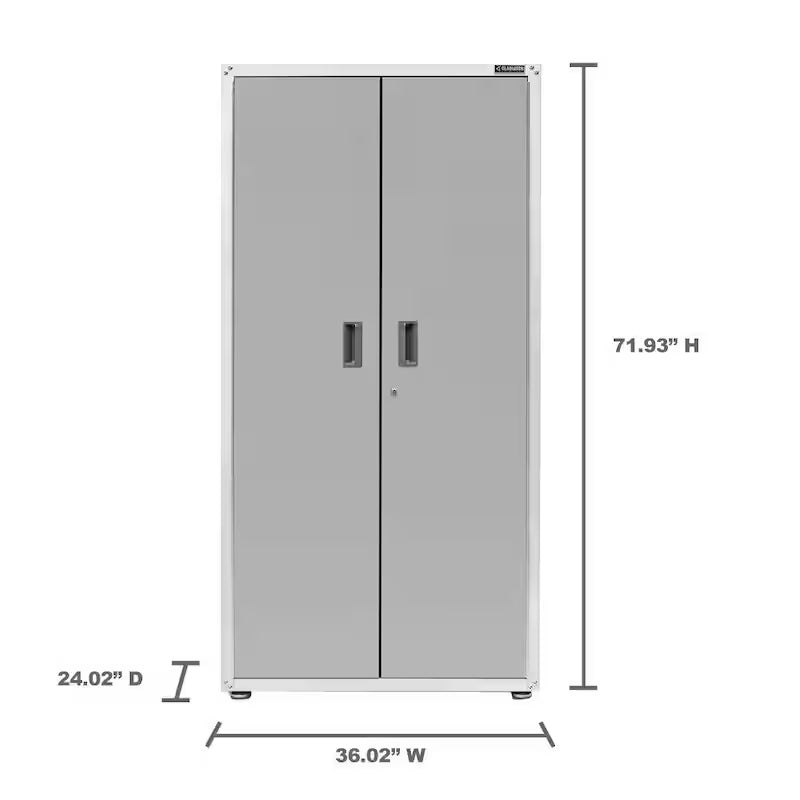 Steel Freestanding Garage Cabinet in Gray Slate O60006