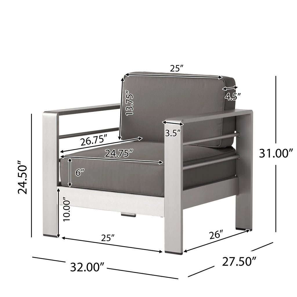 Outdoor Sofa and Chat Set with Lounges and Firepit E185123