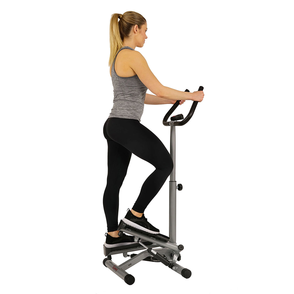 Stair Stepper Machine with Handlebar and LCD Monitor L530