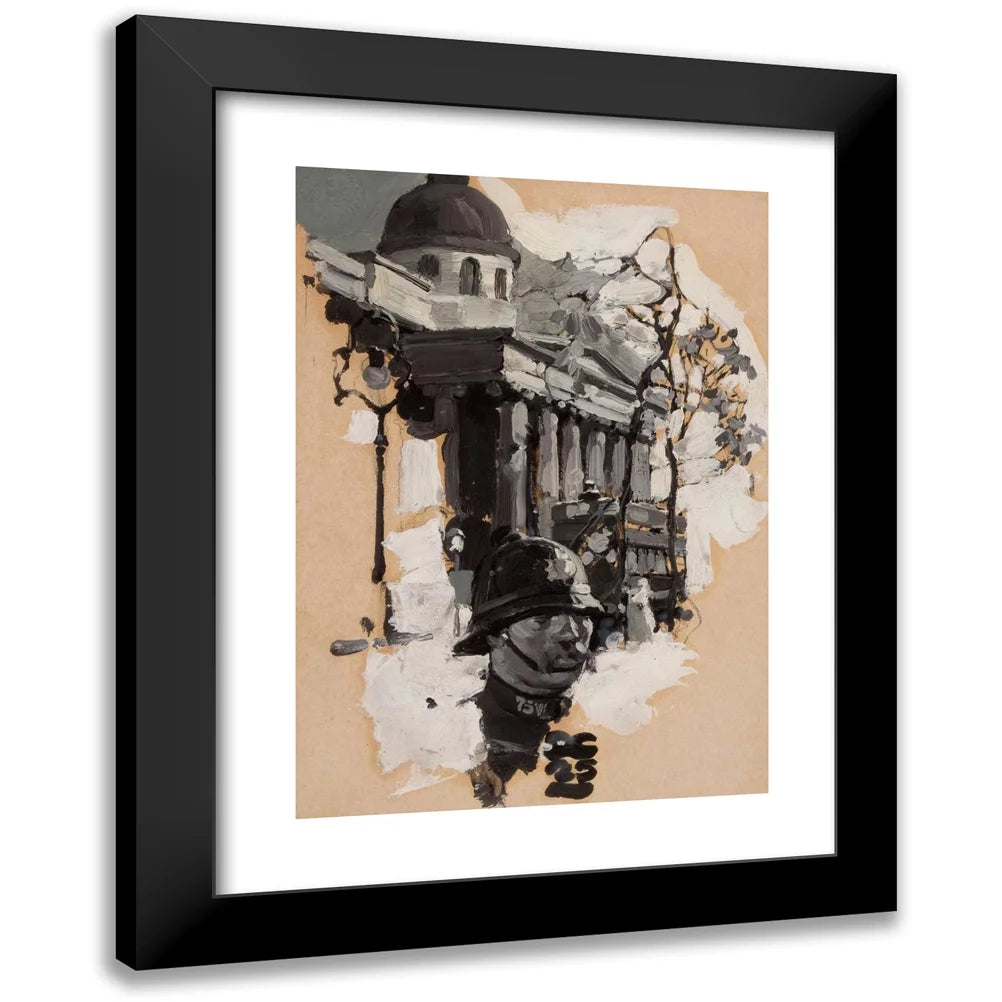 Black Modern Framed Art Print A7905