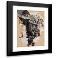 Black Modern Framed Art Print A7905