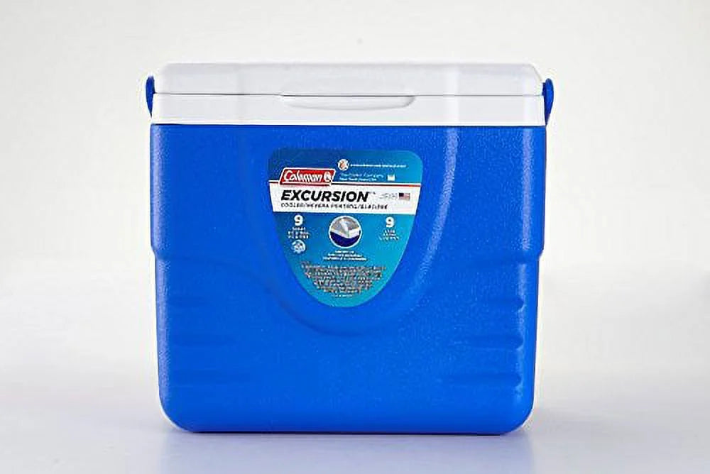 9 Quart Blue White Cooler U329