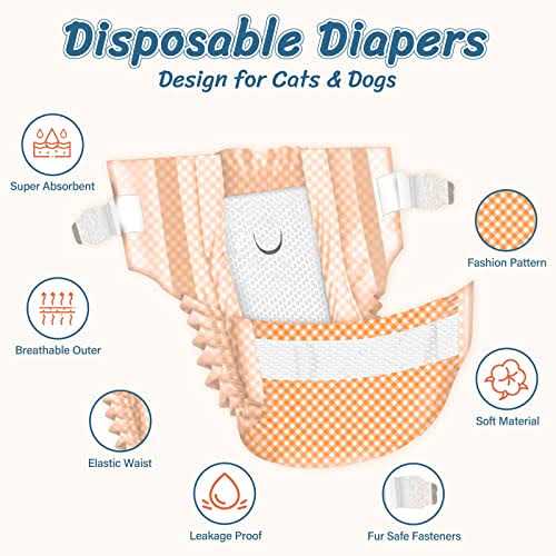 Soft Disposable Female Cat Dog Diapers B88961