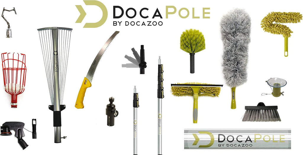 Wall Duster with Telescoping Pole and Chenille Microfiber Cleaning Head A778325