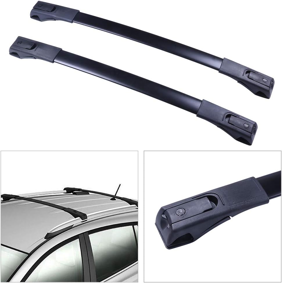 Roof Rack Cross Bars Cargo Bars Black Pack of 2 D191