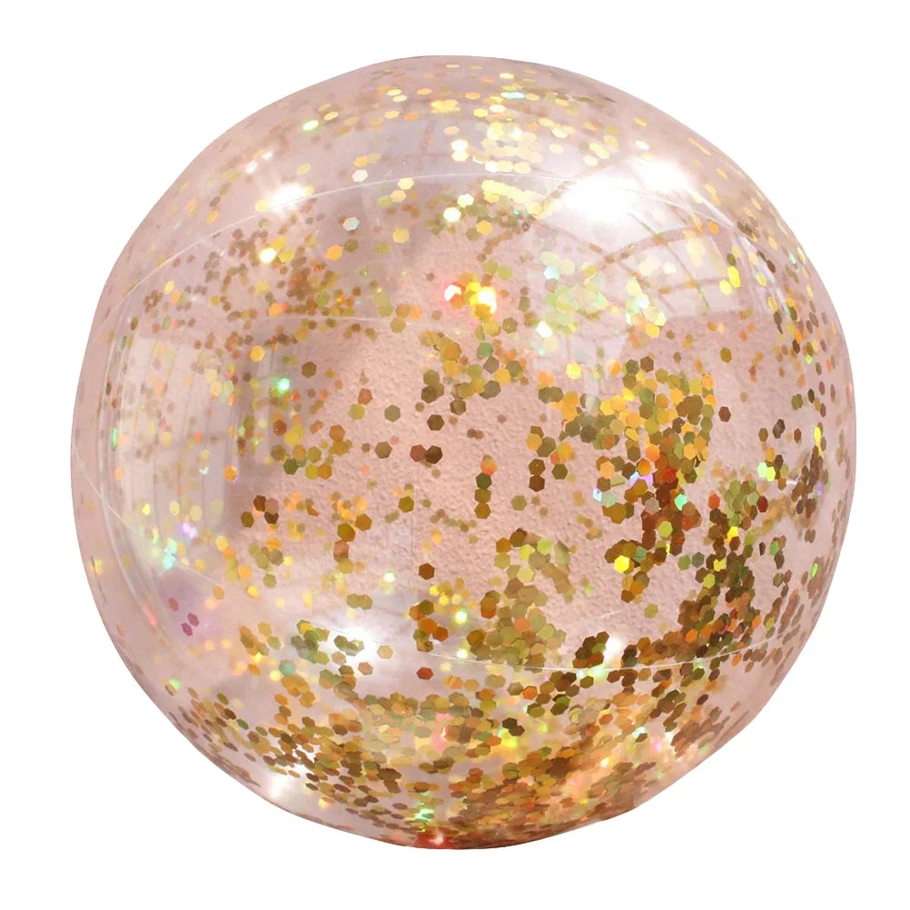Transparent Glitter Ball Beach Balls B535789
