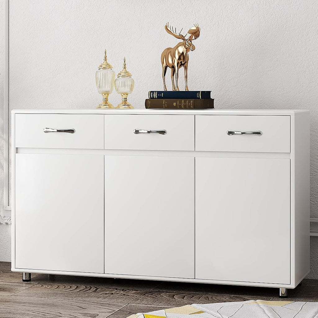 Grey 3 Doors and 3 Drawers Buffet Cabinet U561400