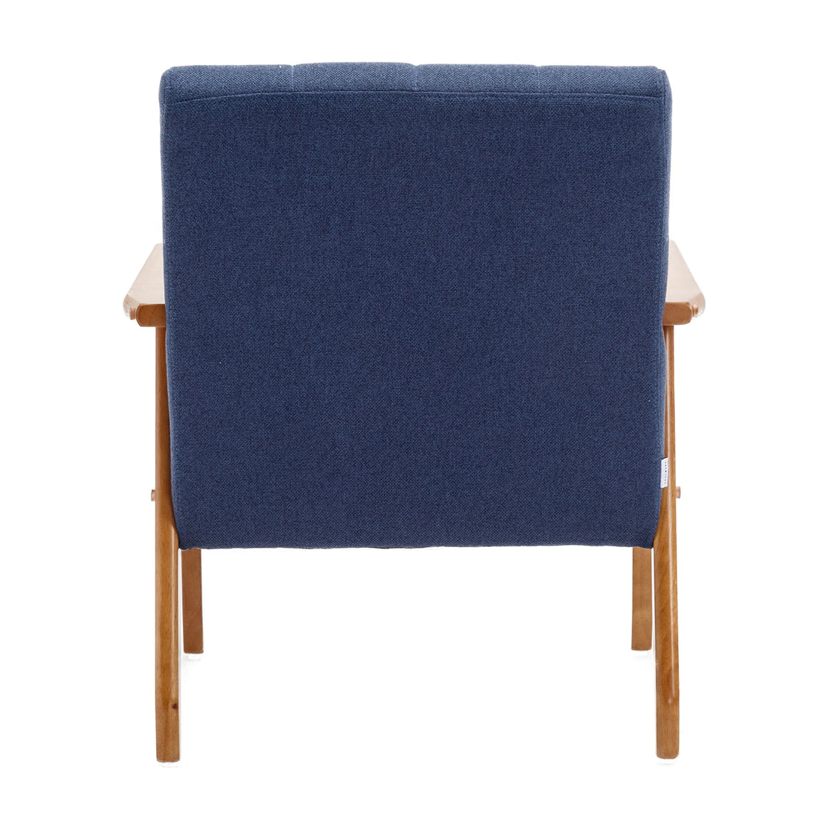 Accent Chairs Set of 2 with Side Table, Wood and Fabric Armchairs B986