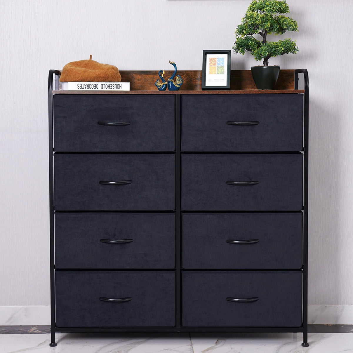 8 Drawer Dresser with Rustic Finish L3815