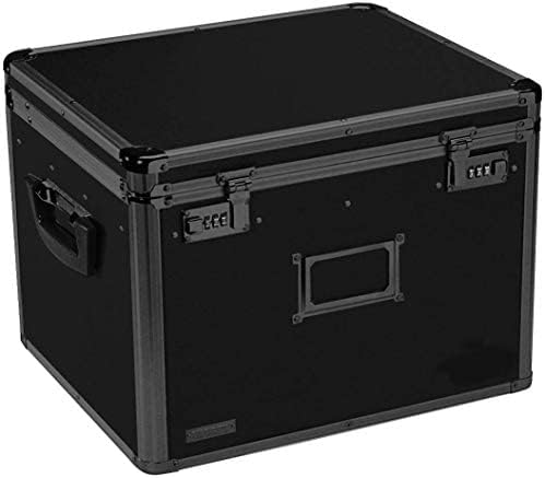 Locking File Storage Chest, Tactical Black, 16.5 x 13.5 x 12 inches D316607