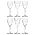 Glass Wine Goblets 7.7 Oz Set of 6 V36284