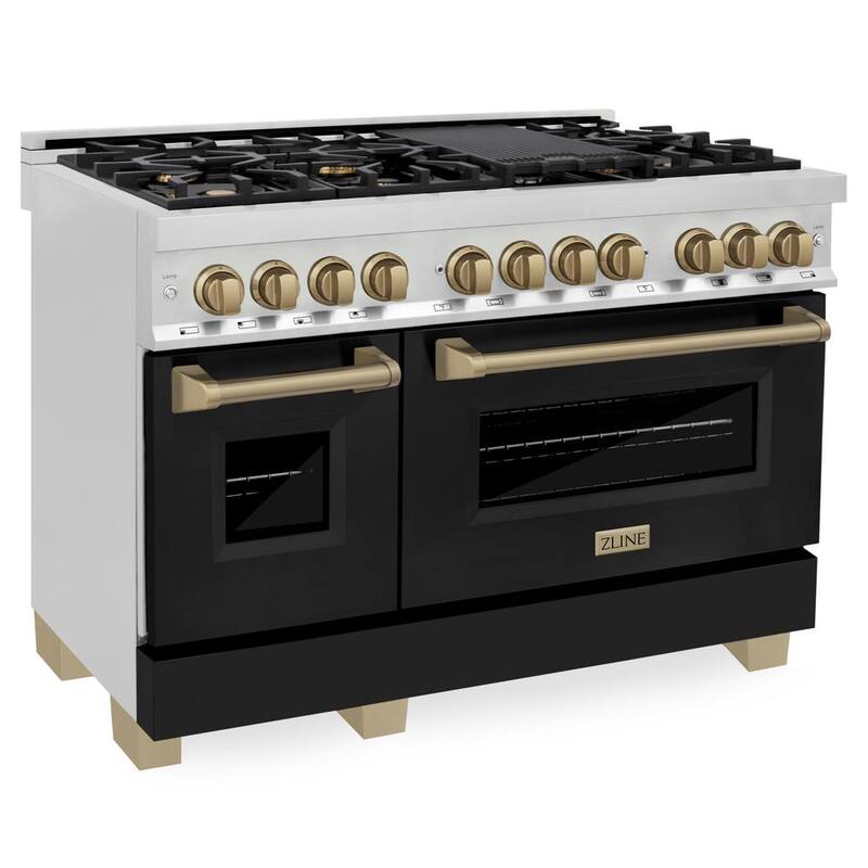 48 in. 7-Burner Double Oven Dual Fuel Range P858304