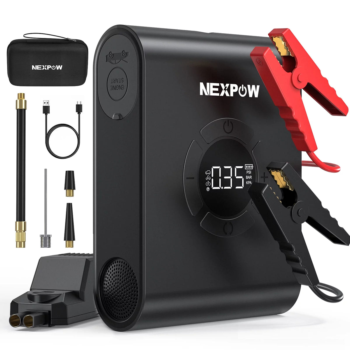 2000A Jump Starter with Air Compressor and 150PSI Tire Inflator Y713806