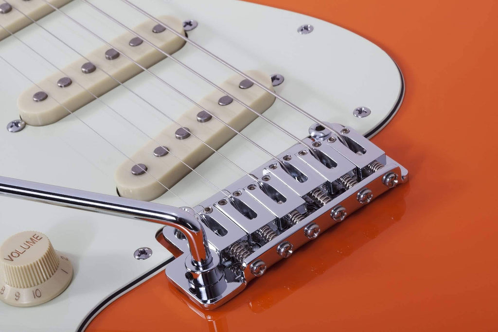 Atomic Orange Left-Handed Guitar V488547