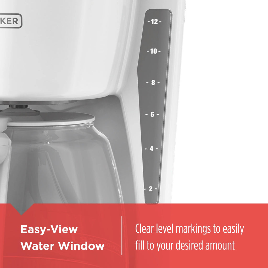 White 12-Cup Programmable Coffeemaker X316931