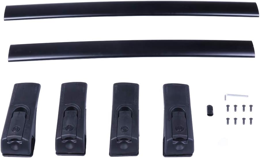 Roof Rack Cross Bars Cargo Bars Black Pack of 2 D191