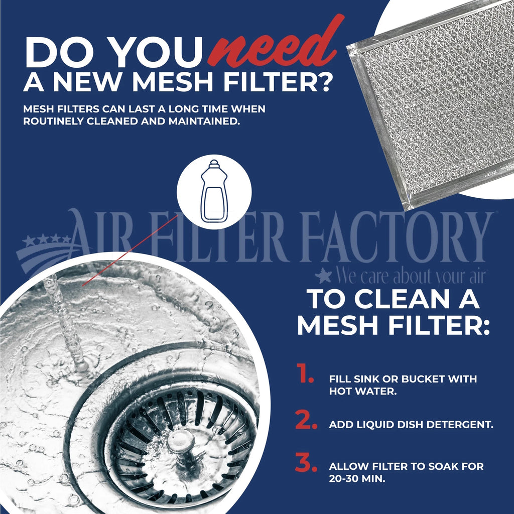 2-Pack Aluminum Grease Range Hood Filters A9239