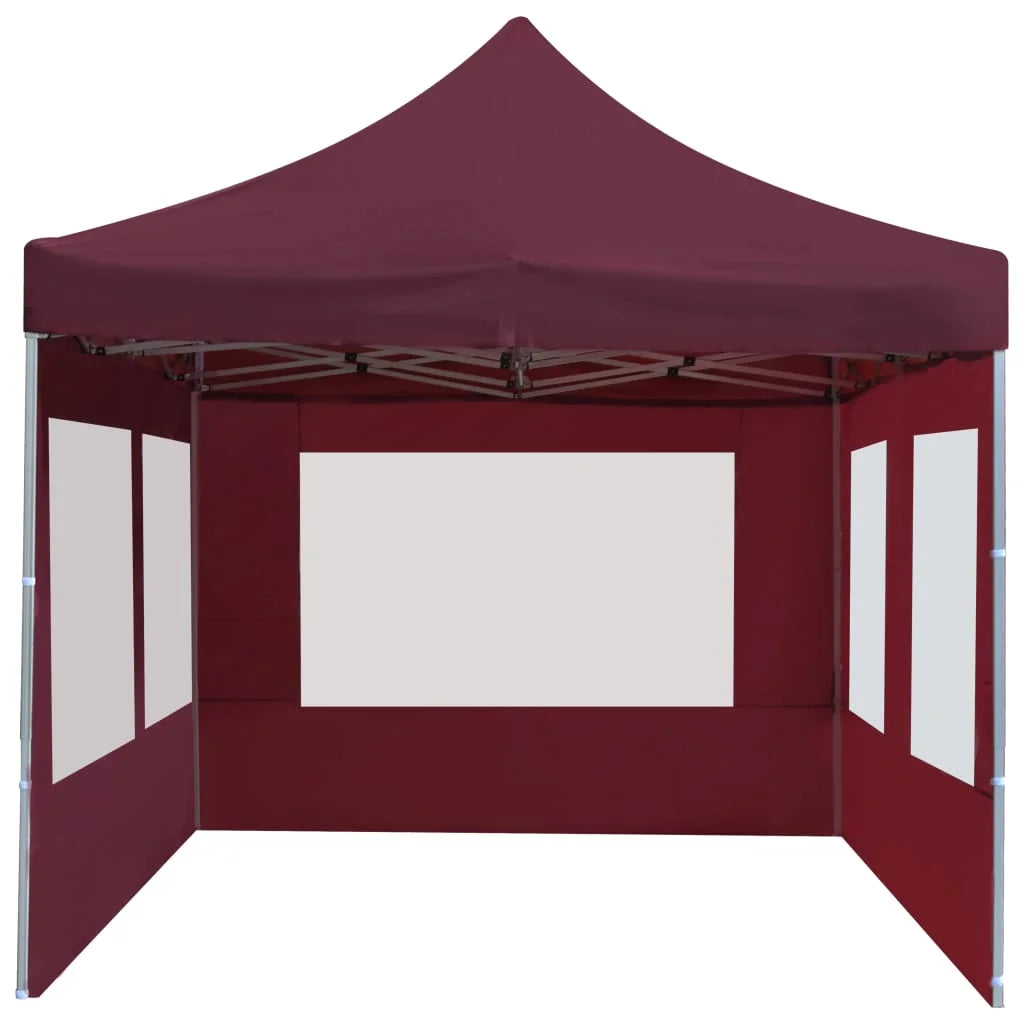 Wine Red Aluminum Folding Party Tent with Walls B901814
