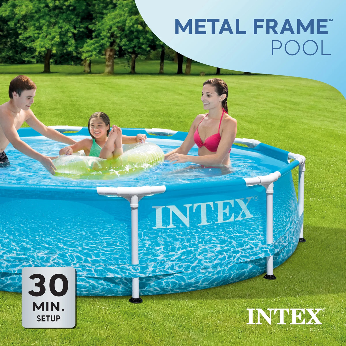 10' x 30 Above Ground Steel Frame Swimming Pool V4856