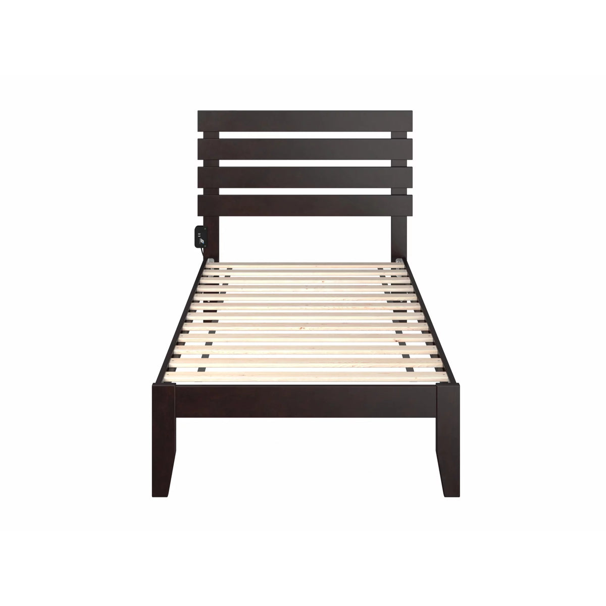 Solid Wood Twin Bed with USB Charger M206837