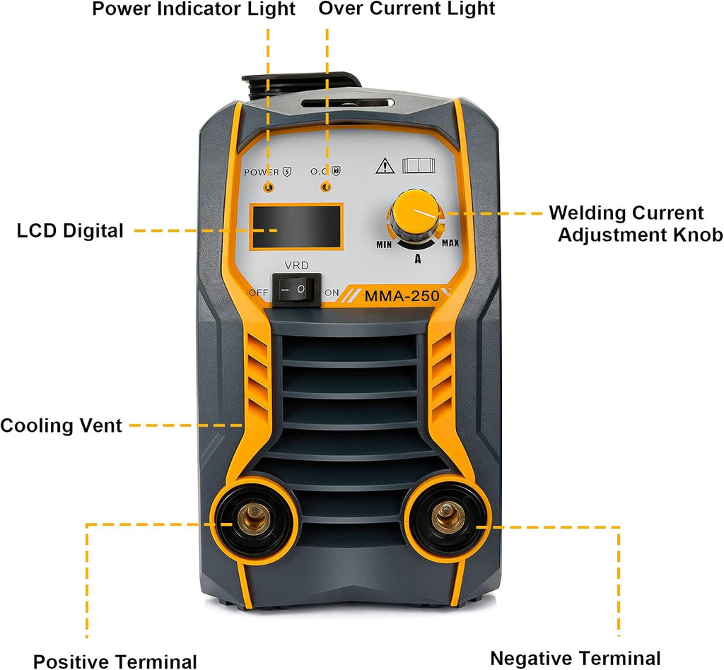110V/220V 200Amp ARC Stick Welding Machine IGBT Dual Voltage Welder Z65382