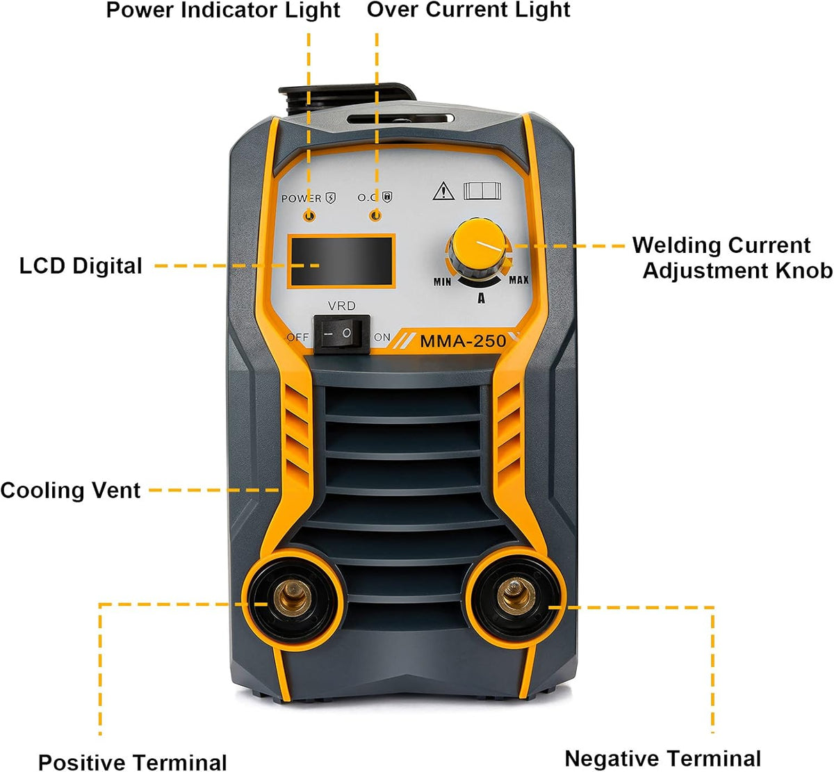 110V/220V 200Amp ARC Stick Welding Machine IGBT Dual Voltage Welder Z65382