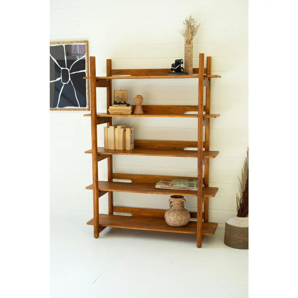 Mango Wood Bookshelf with Teak Finish L790