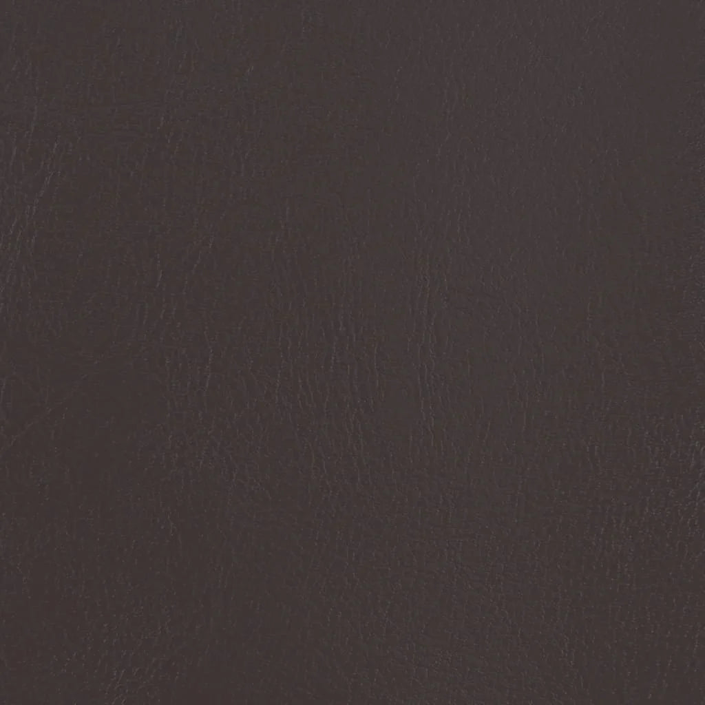 Brown Faux Leather Tub Chair with Footstool I9896
