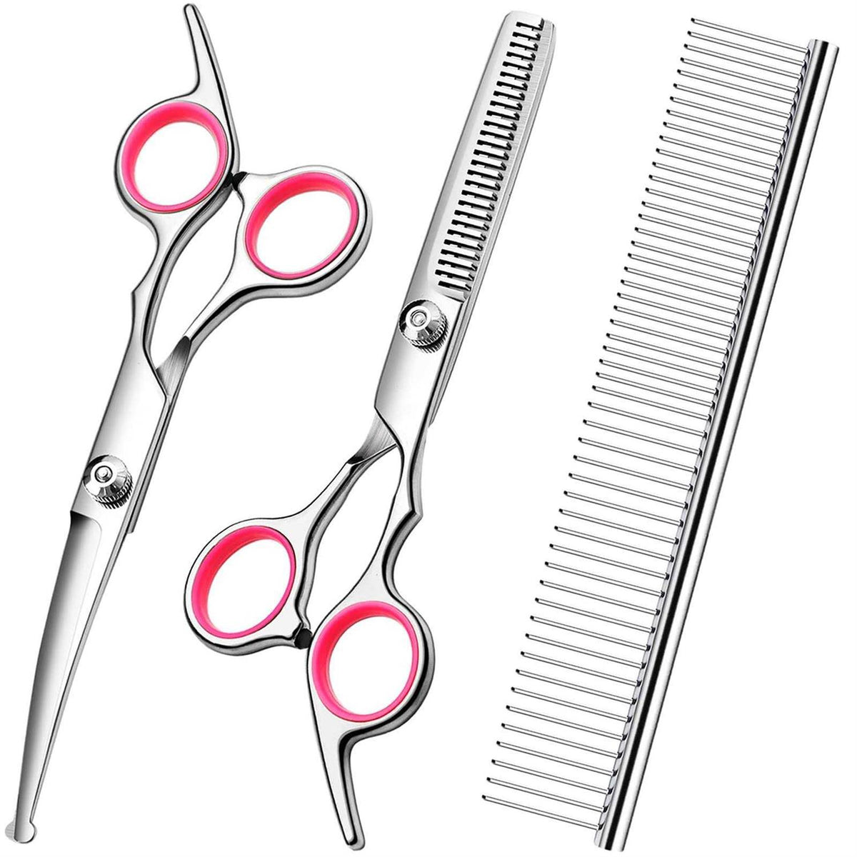 Dog Grooming Scissors with Safety Round Tips Stainless Steel J783