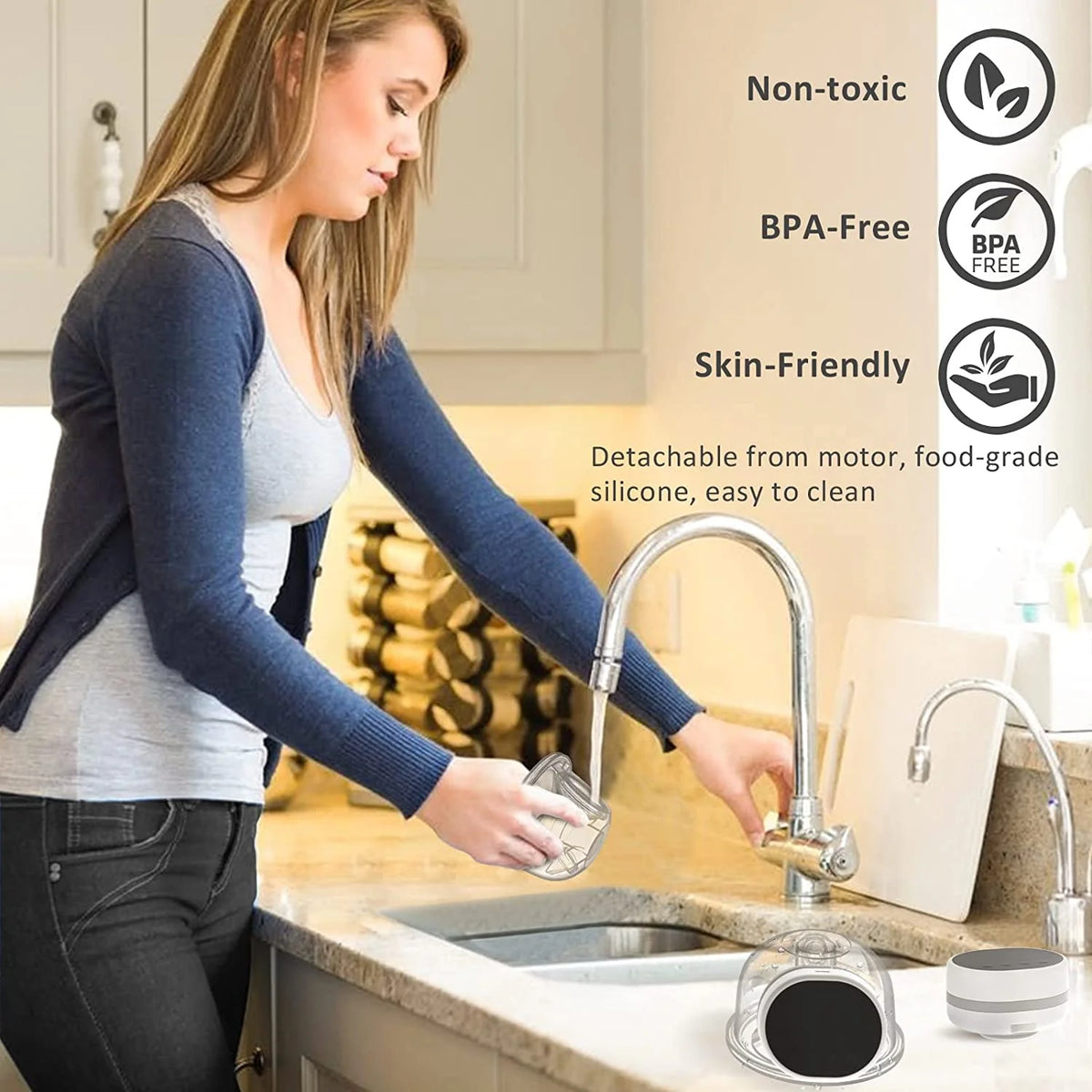 Wearable Portable Electric Breast Pump 3 Modes 9 Suction Levels White X10522