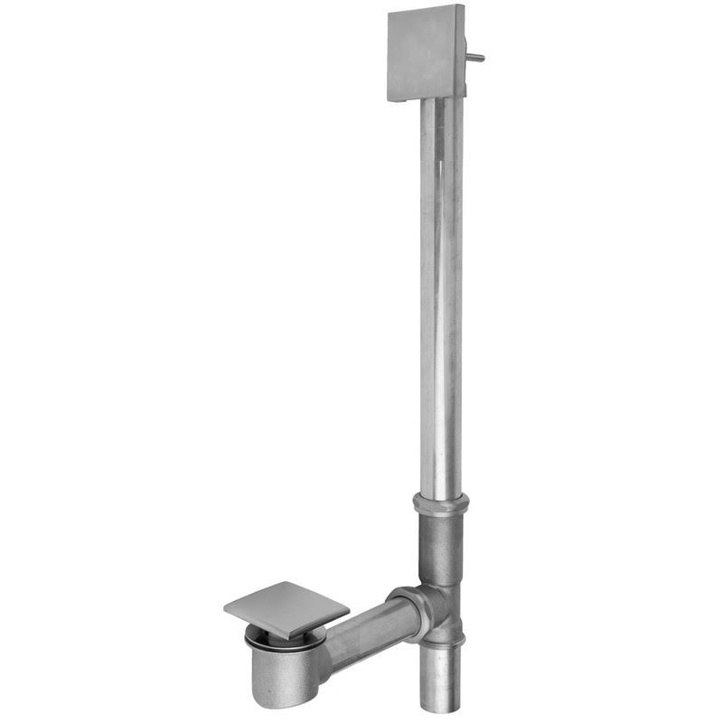 Pewter Bottom Outlet Toe Control Tub Waste V52554