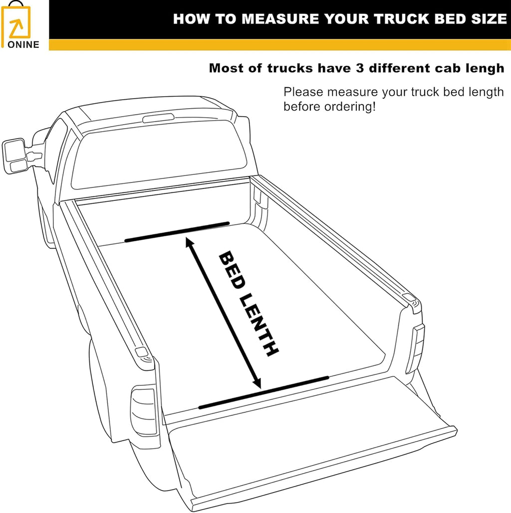 Hard Tri-Fold Truck Bed Tonneau Cover for 2020-2022 Jeep Gladiator JT 5ft Bed R669227