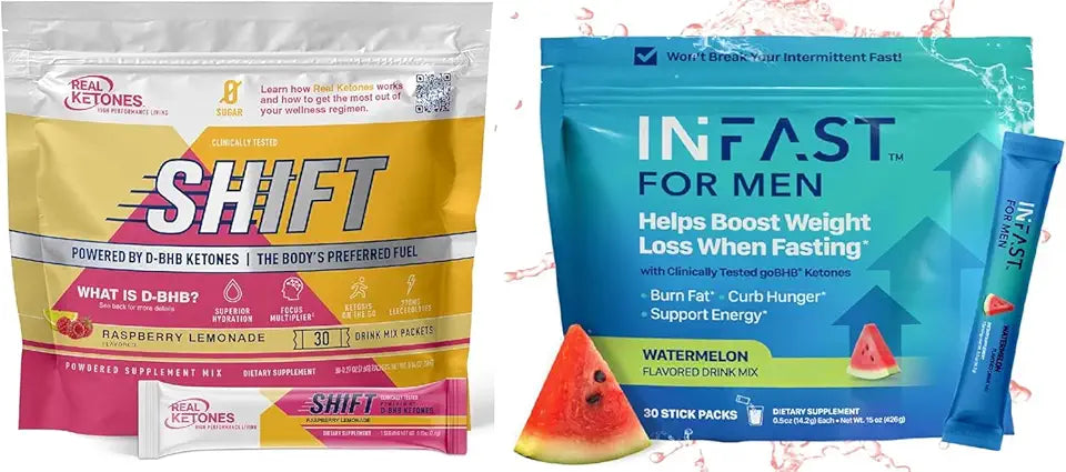 Raspberry Lemon Electrolytes Drink Mix with BHB Exogenous Ketones 30 Count K8305