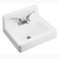 White 20x18 Right Hand Bathroom Sink V1009