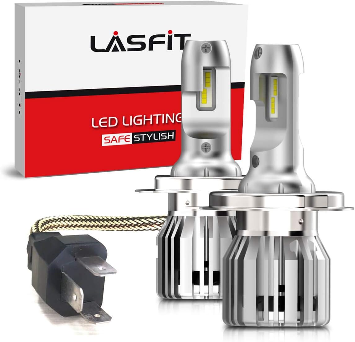 H4 9003 HB2 LED Bulbs 6000K Cool White Pack of 2 O593