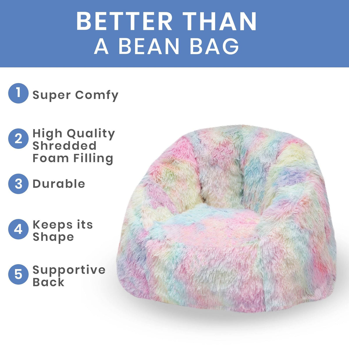 Tie Dye Fluffy Chair D2781