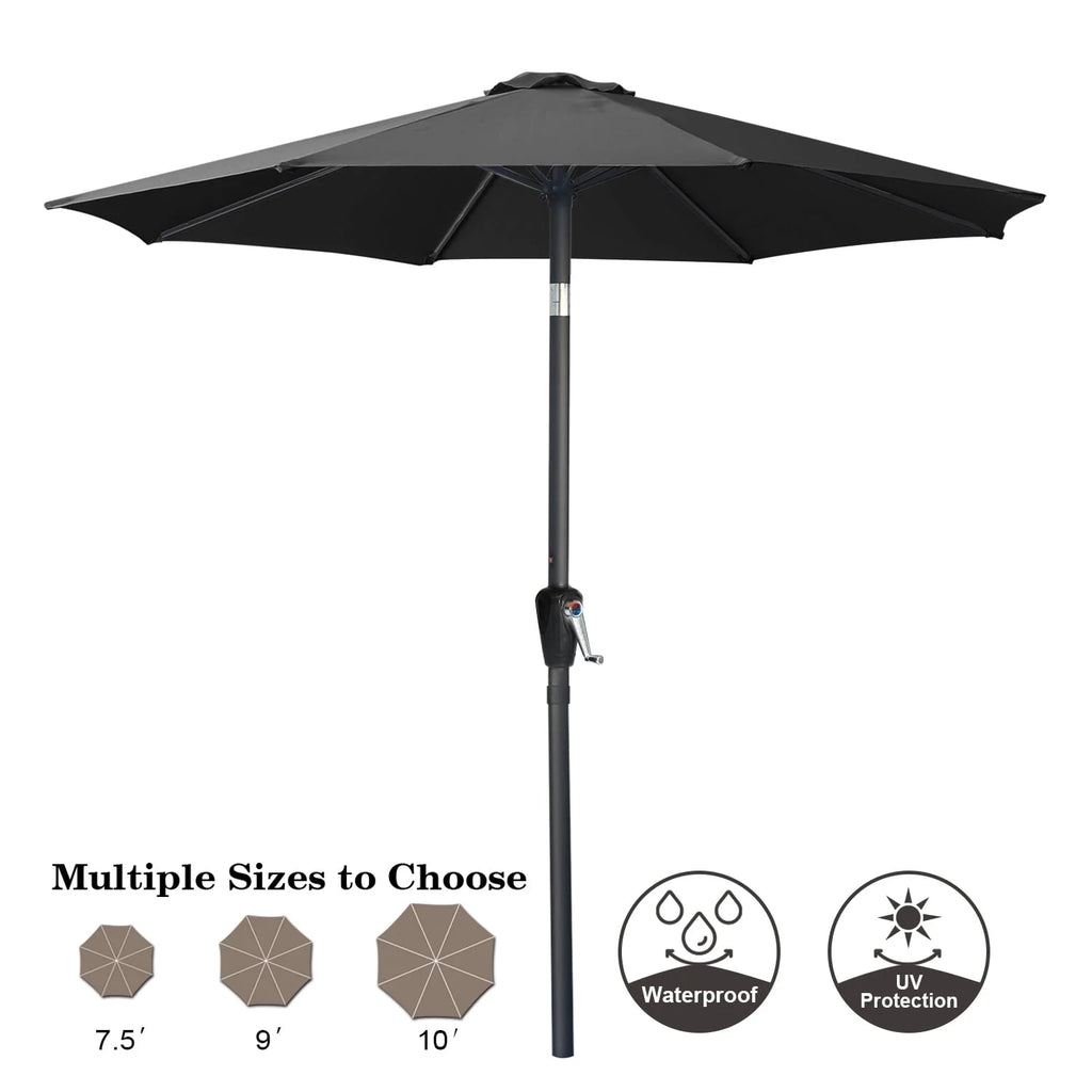 7.5FT Patio Umbrella with Push Button Tilt Y735083