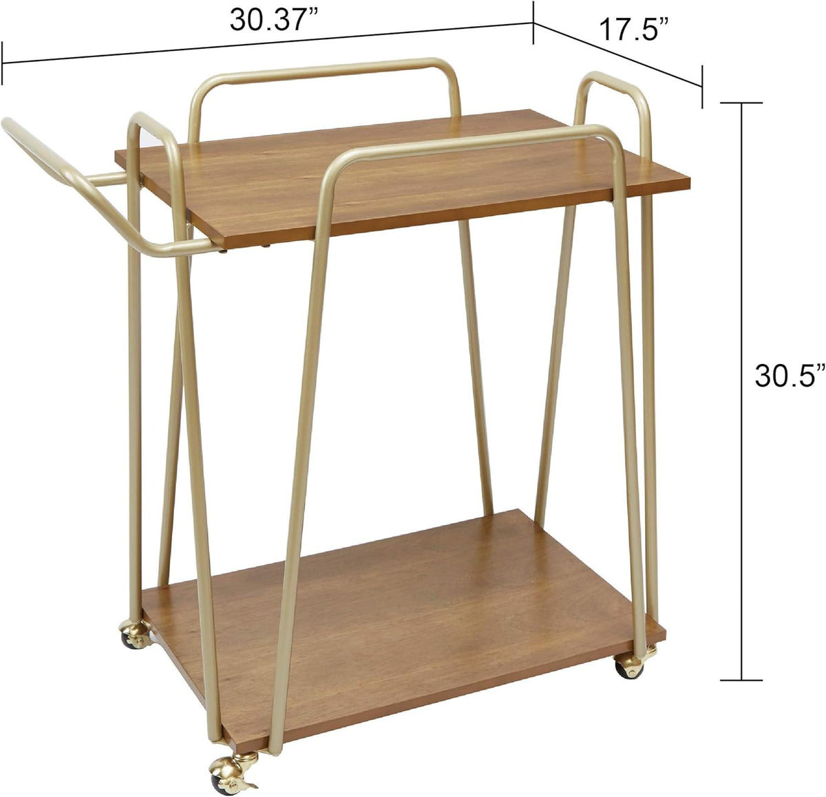 2-Tier Hairpin Bar Cart Y605347