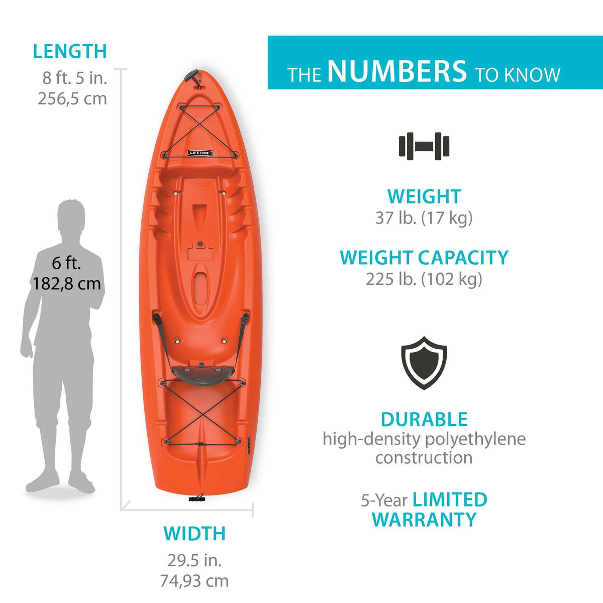 8 Ft. 5 In. Sit-on-top Kayak with Paddle K72578