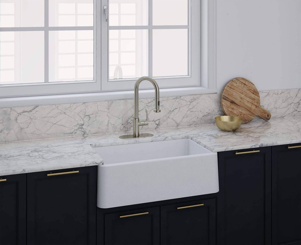 Black Metallic Apron Kitchen Sink Z307630