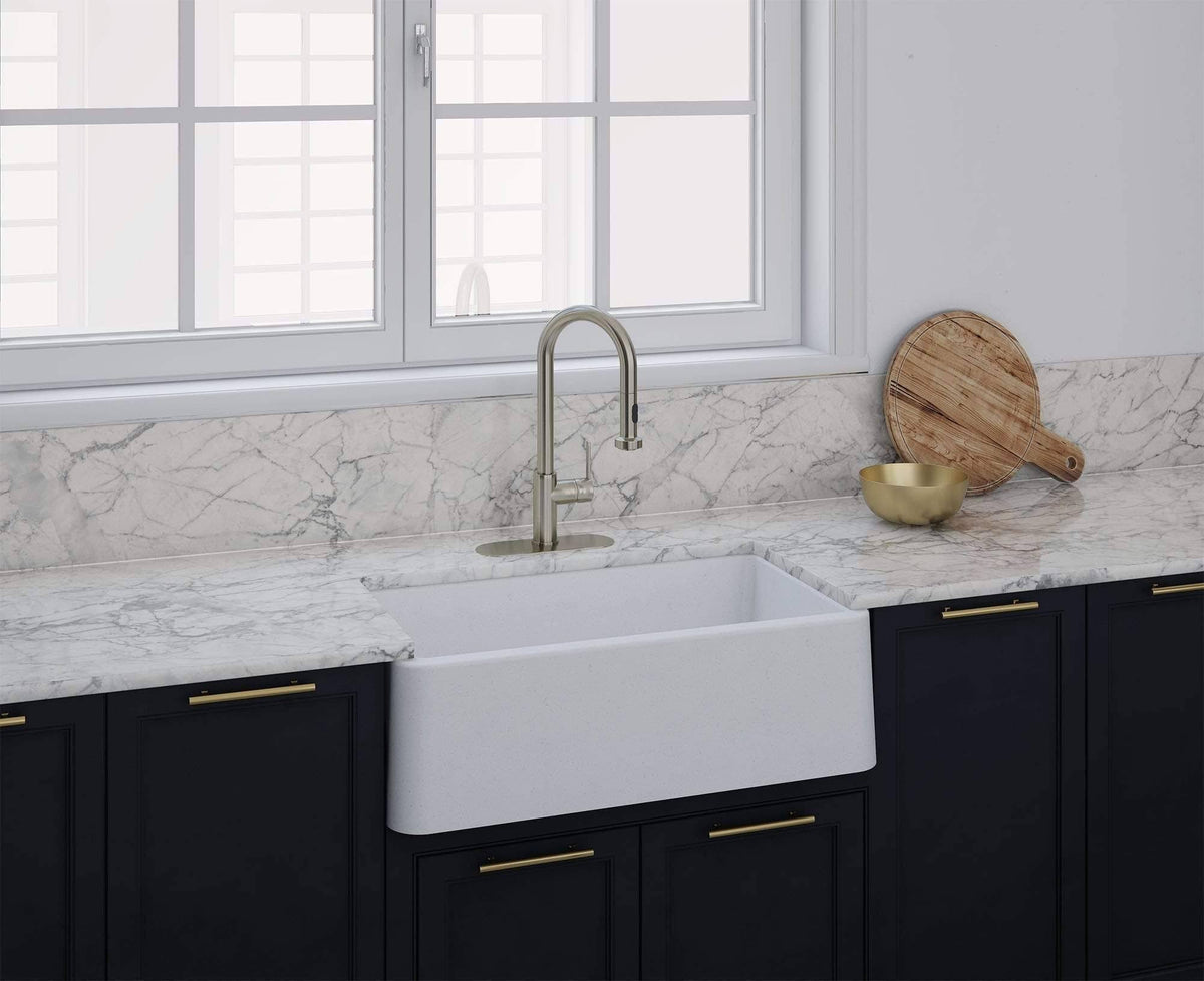 Black Metallic Apron Kitchen Sink Z307630