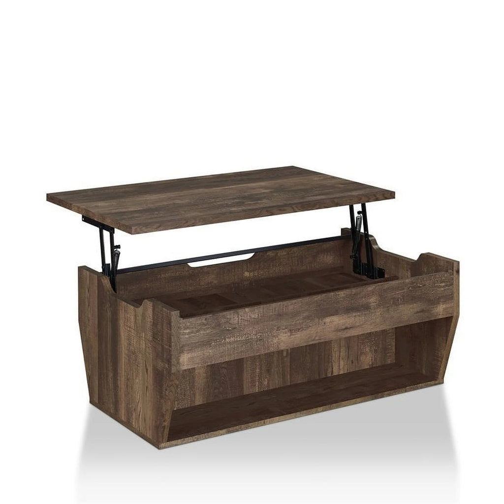 Oak Wood Storage Coffee Table and TV Stand Set I258243