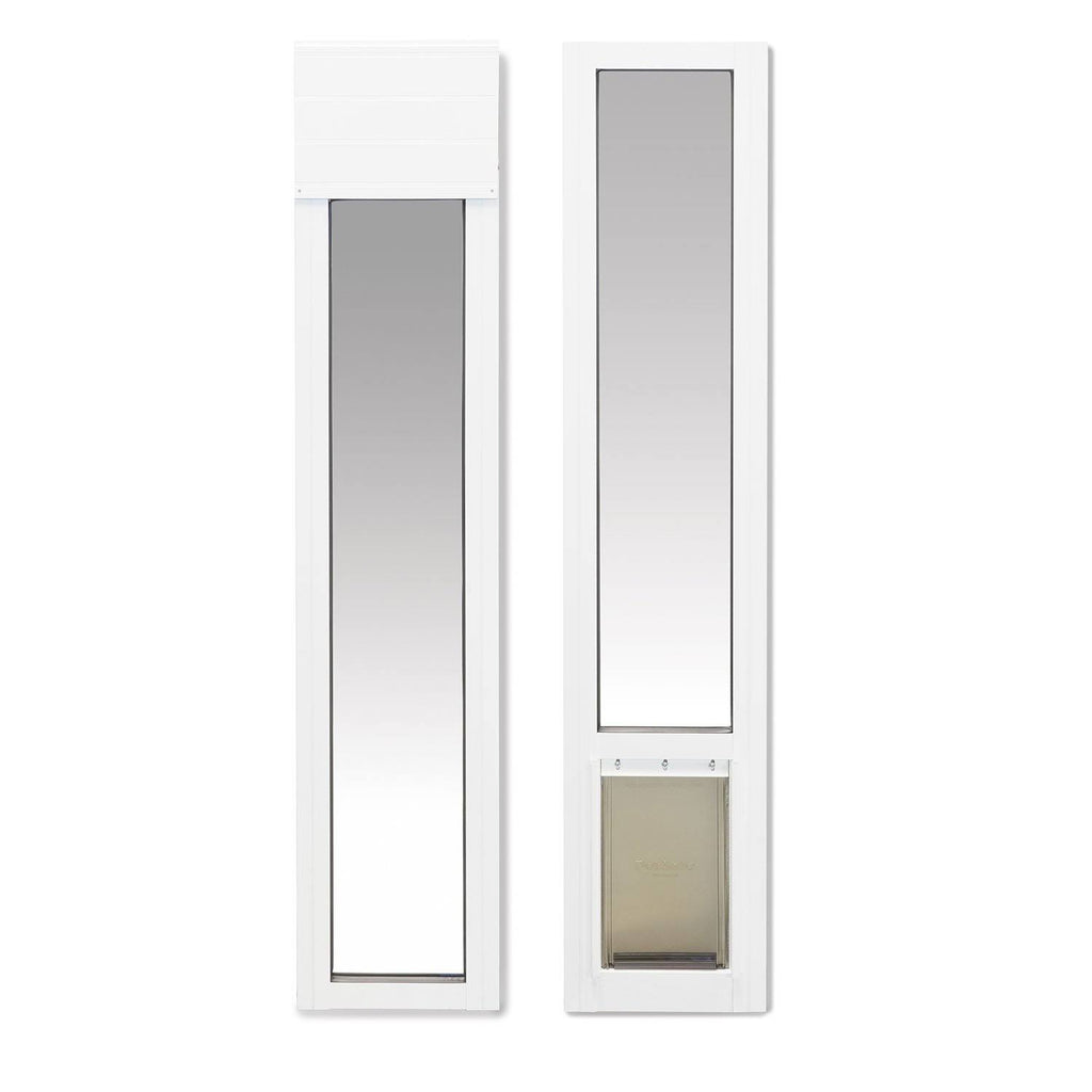 2-Piece Sliding Glass Pet Door, Large, White N31192