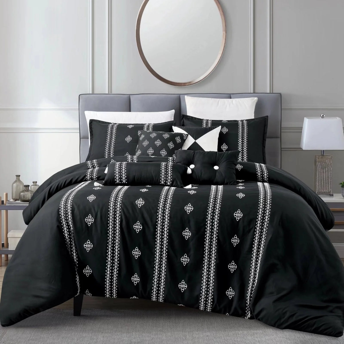 King 7 Piece Microfiber Comforter Set U77414