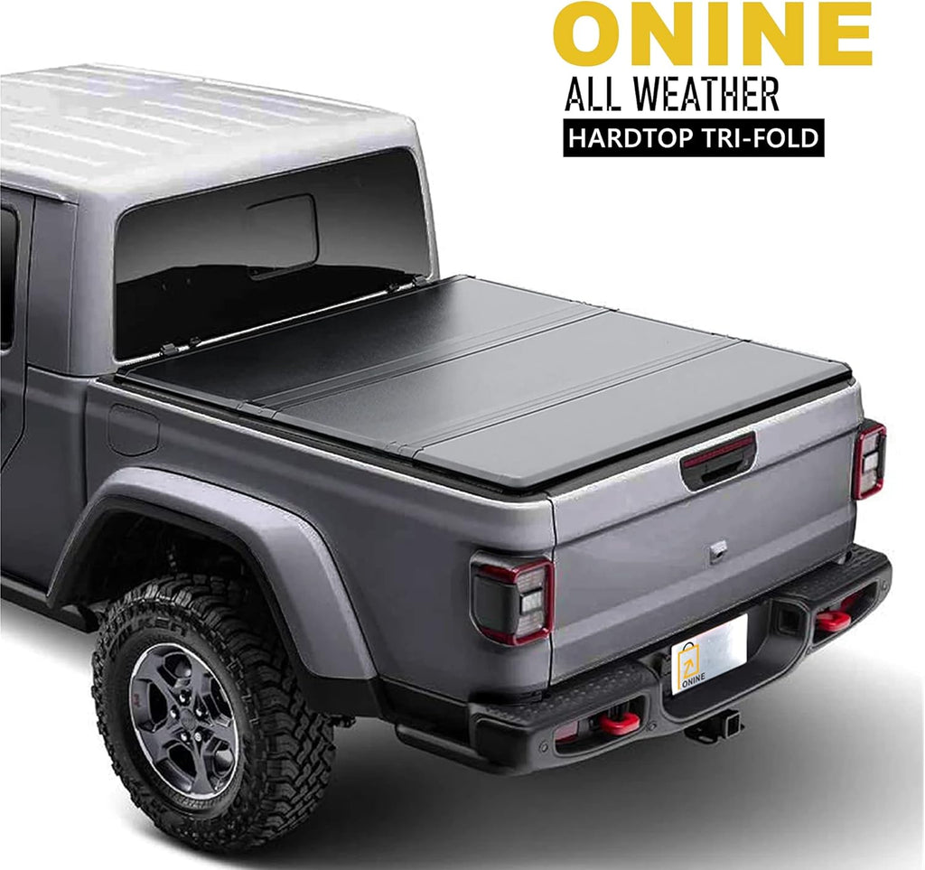 Hard Tri-Fold Truck Bed Tonneau Cover for 2020-2022 Jeep Gladiator JT 5ft Bed R669227