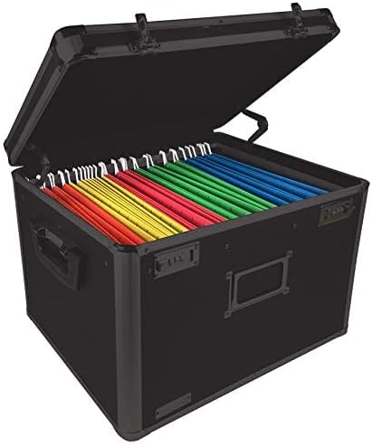 Locking File Storage Chest, Tactical Black, 16.5 x 13.5 x 12 inches D316607
