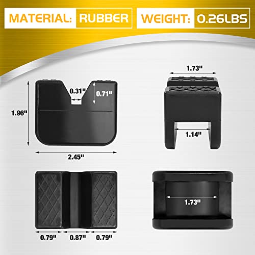 Universal Rubber Jack Stand Pads, 4 Pack J6386