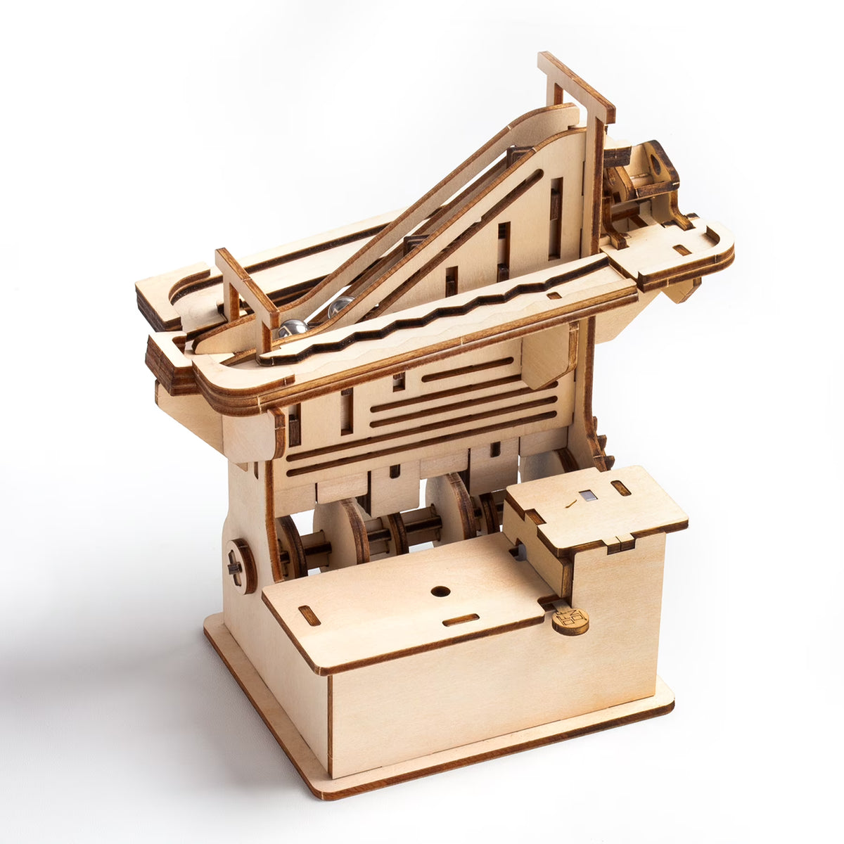 3D Wooden Puzzle Mechanical Gears Set DIY Assembly Model Kits Brain Teaser Games Building Set D8527